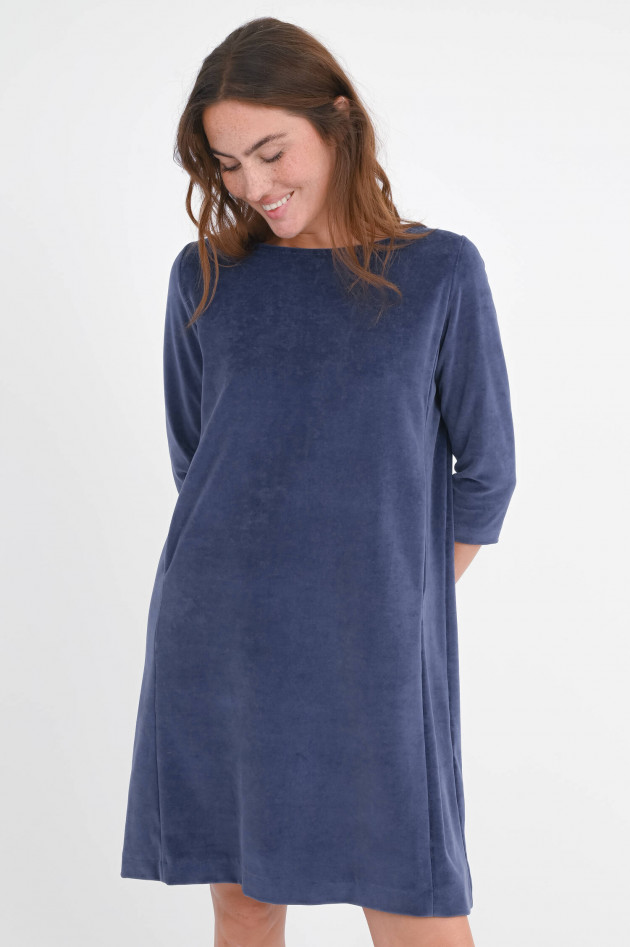 Circolo 1901 Samt-Kleid mit 3/4 Arm in Sapphire