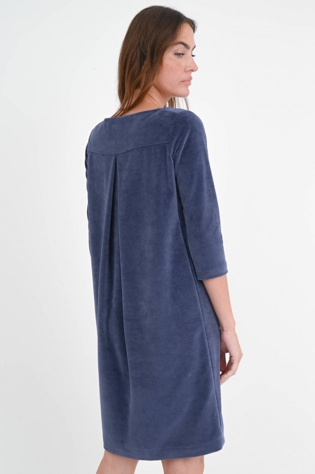 Circolo 1901 Samt-Kleid mit 3/4 Arm in Sapphire