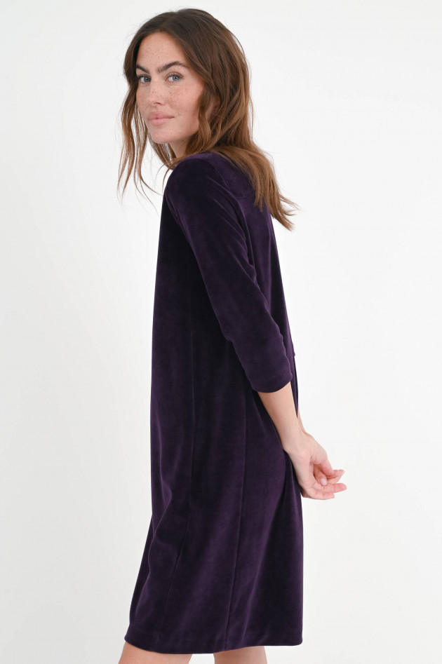 Circolo 1901 Samt-Kleid mit 3/4 Arm in Ultra Violet