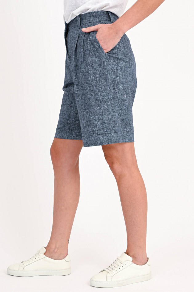 Circolo 1901 Jersey Bermuda Shorts in Blau meliert