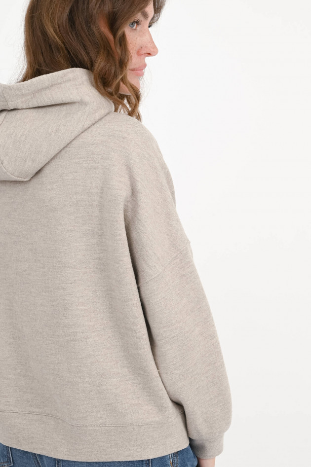 Circolo 1901 Sweatshirt-Jacke aus Wolle in Sandy Beige