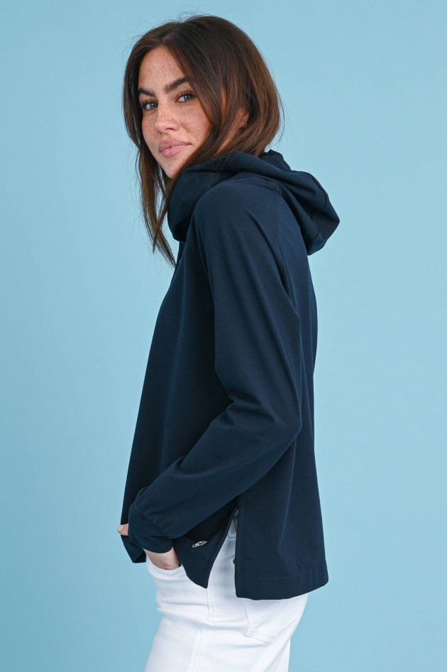 Circolo 1901 Jersey Kapuzenpullover HOODIE JERSEY in Navy