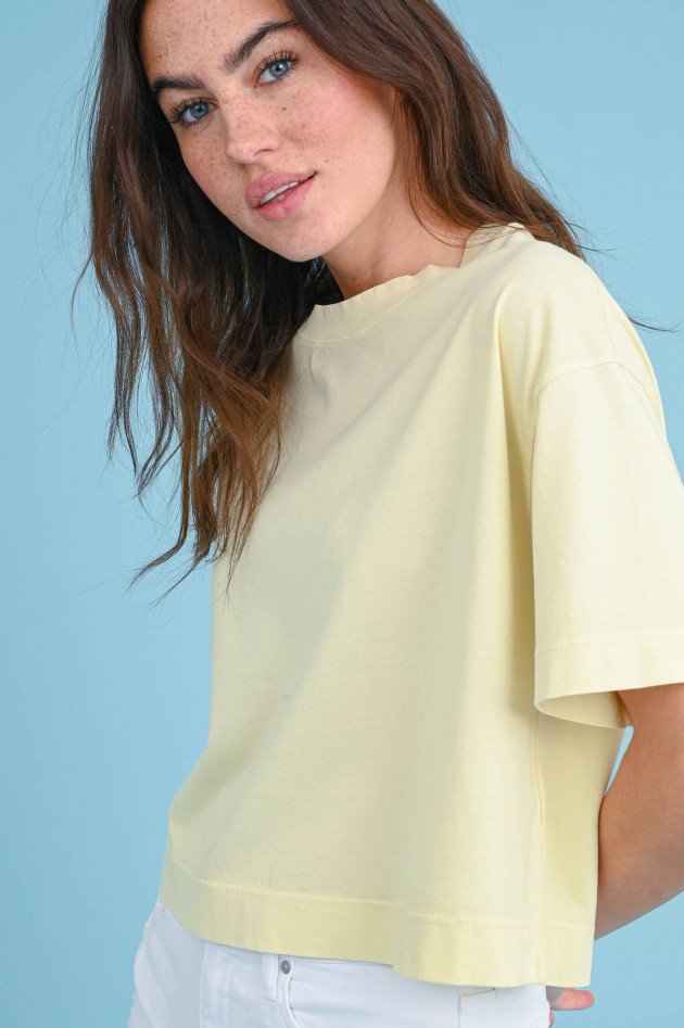 Circolo 1901 Oversized Crop-Top in Pastell-Gelb