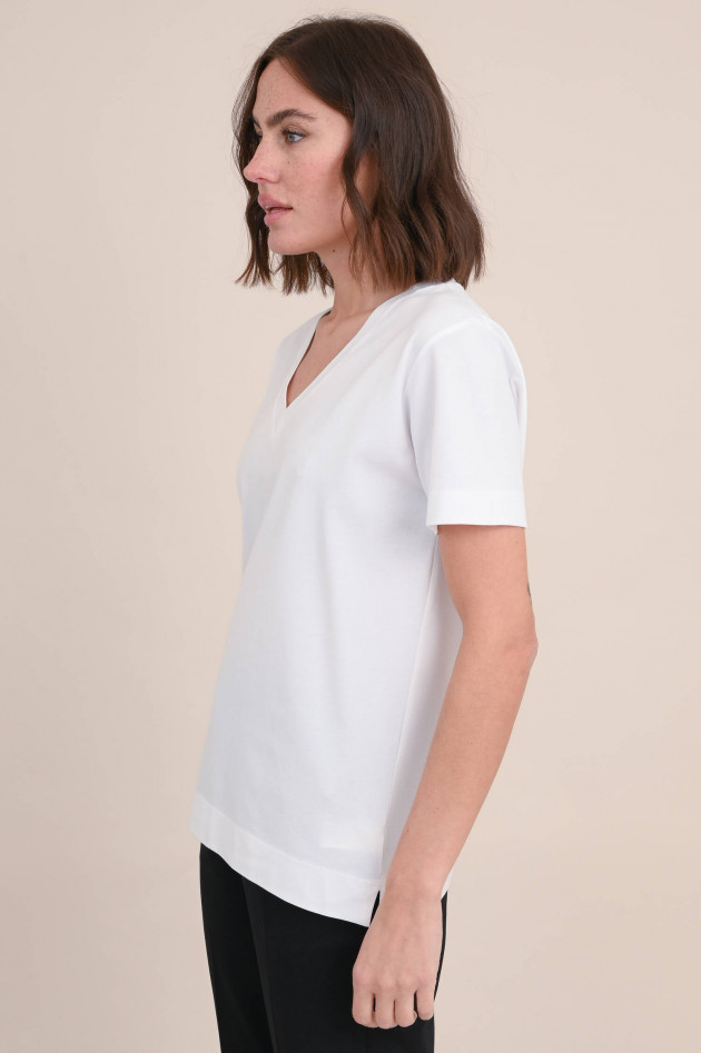 Circolo 1901 T-Shirt aus Baumwoll-Piqué in Weiß