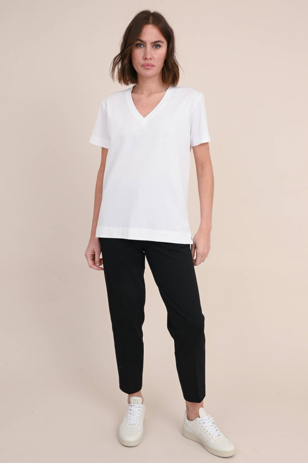 Circolo 1901 T-Shirt aus Baumwoll-Piqué in Weiß