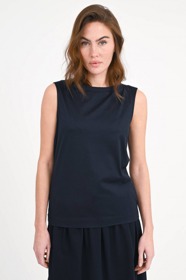 Circolo 1901 Top mit U-Boot-Ausschnitt in Navy
