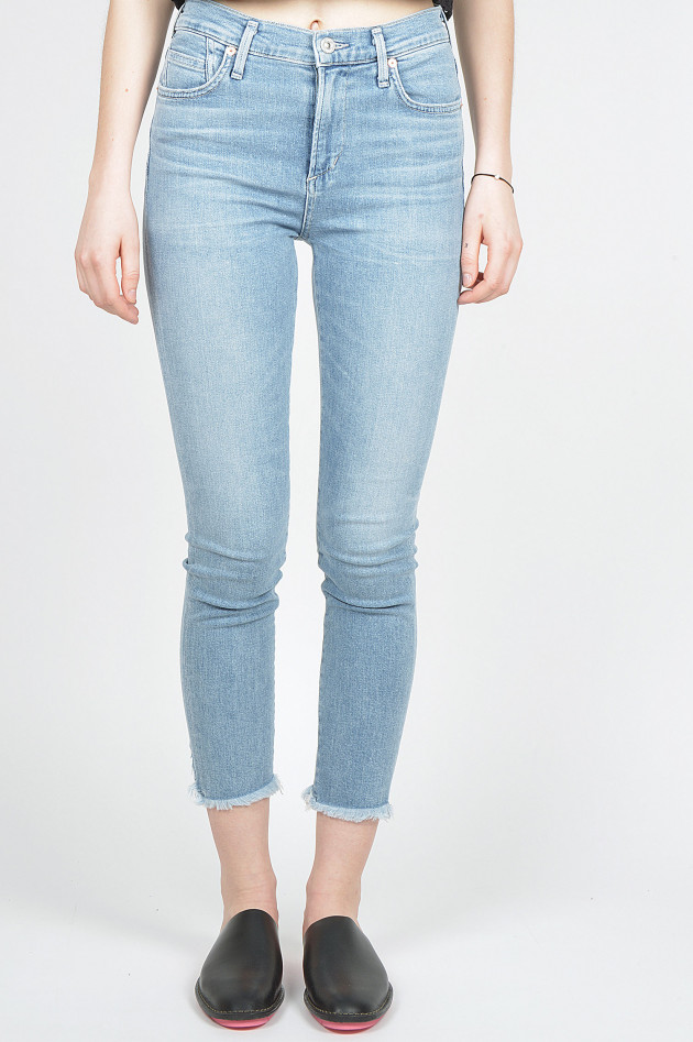 Citizens of Humanity  Jeans ROCKET CROPPED SKINNY in Hellblau