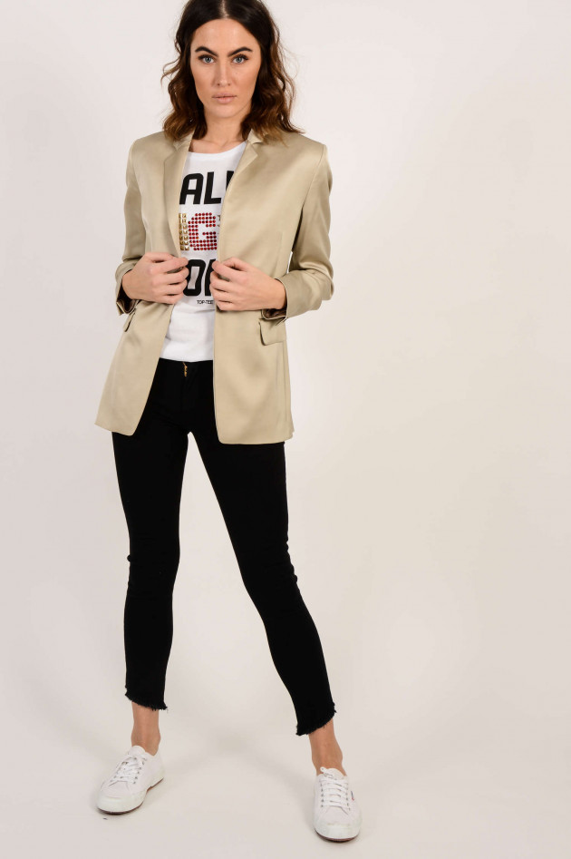 Closed Blazer aus Satin in Beige