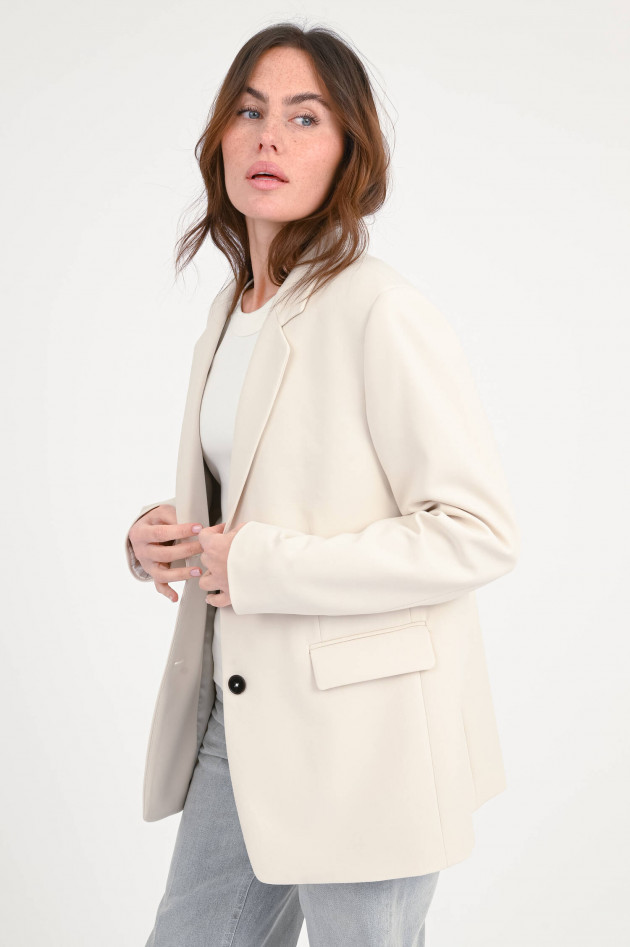 Closed Oversize Blazer in Stone Beige