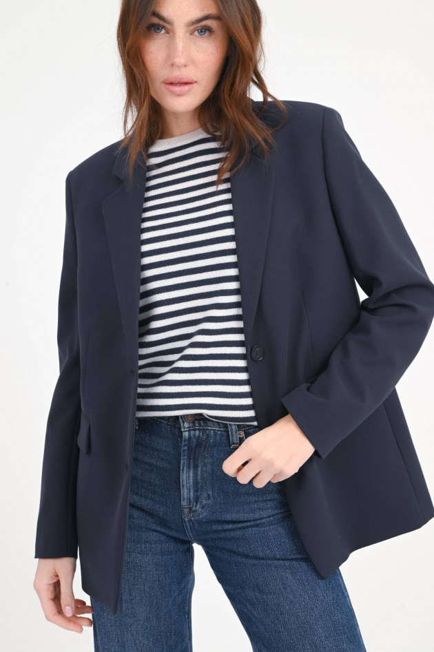Closed Oversize Blazer LOLA in Navy