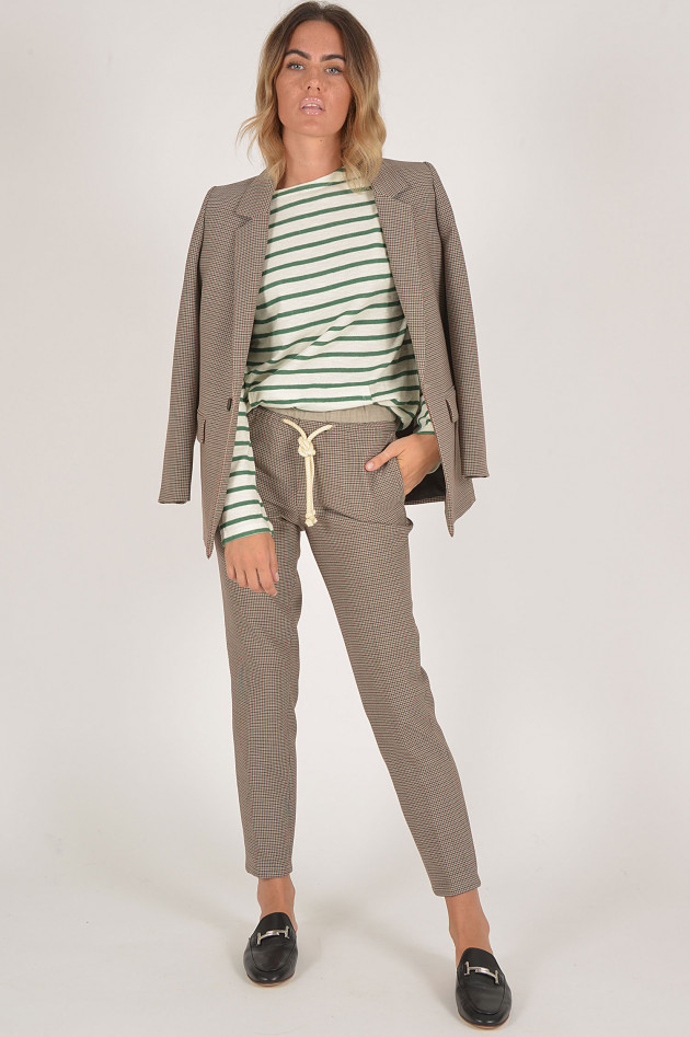 Closed Boyfriend - Blazer in Braun/Beige gemustert