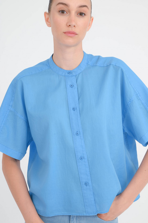 Closed Kurzarm-Bluse in Cornflower Blue