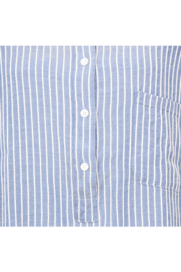 Closed Bluse in Blau/Weiß gestreift
