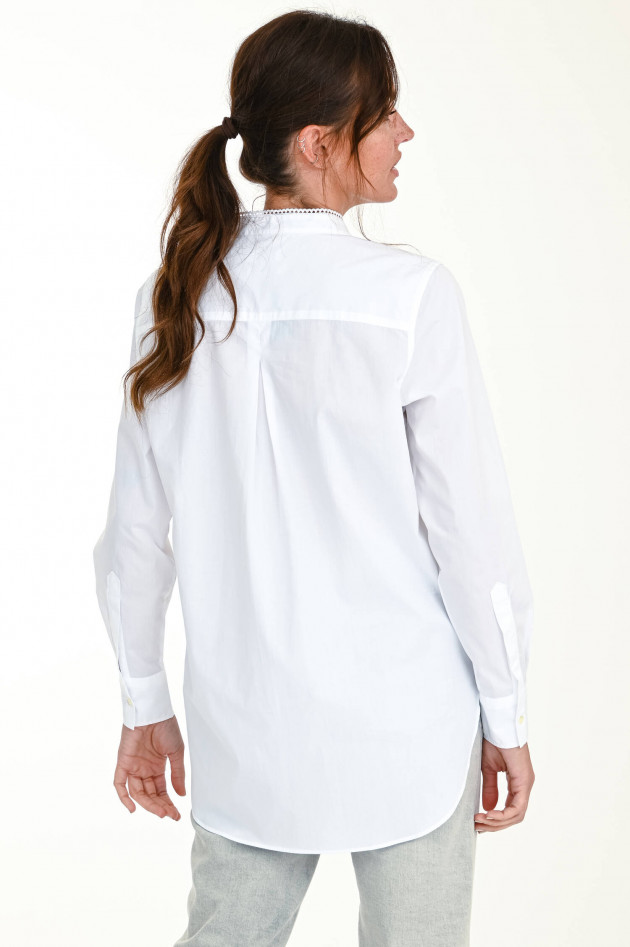 Closed Bluse mit lieblichen Details in Weiß