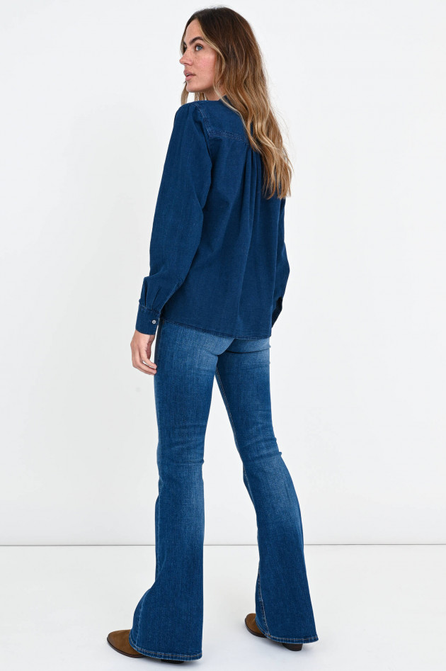 Closed Jeans-Bluse mit Tunika-Ausschnitt in Dunkelblau