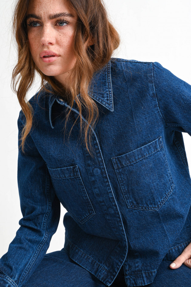 Closed Denim Hemdjacke in Dunkelblau