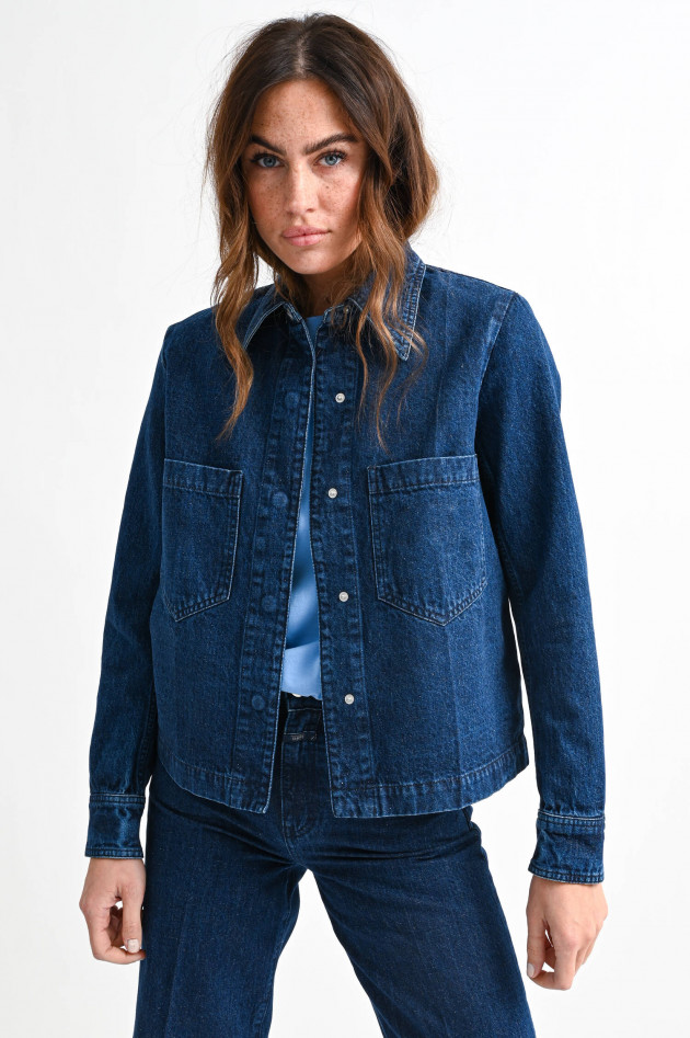Closed Denim Hemdjacke in Dunkelblau