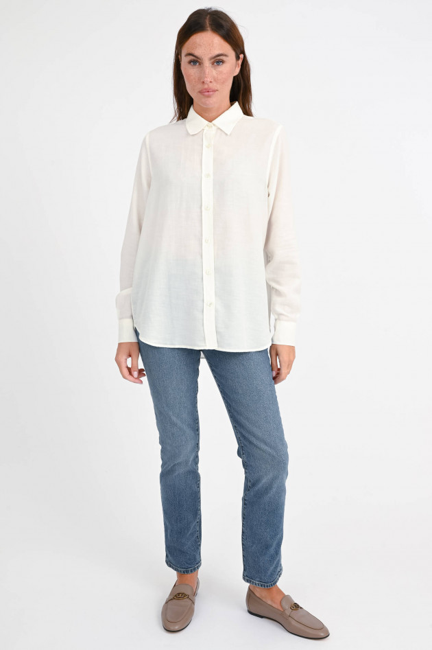 Closed Hemdbluse aus Baumwoll-Cashmere-Mix in Ivory