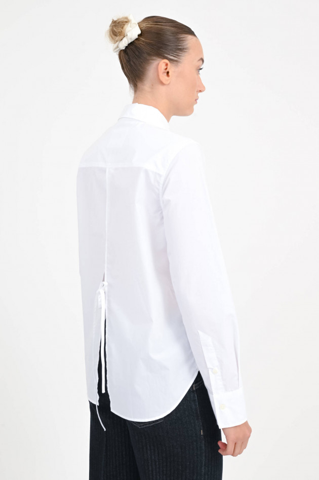 Closed Langarm-Bluse mit offenem Rücken in Weiß