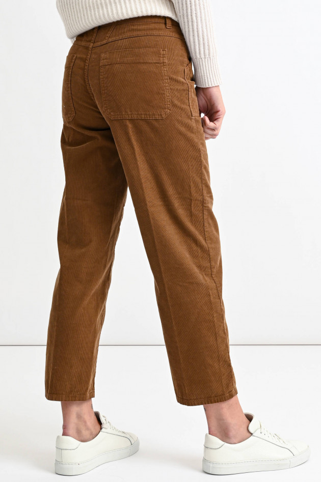Closed Cropped Cordhose ABE in Tabak