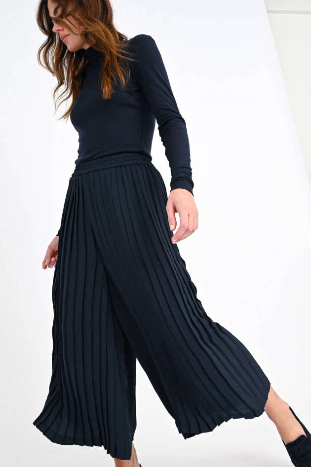Closed Plissee-Coulotte ROSELY in Navy