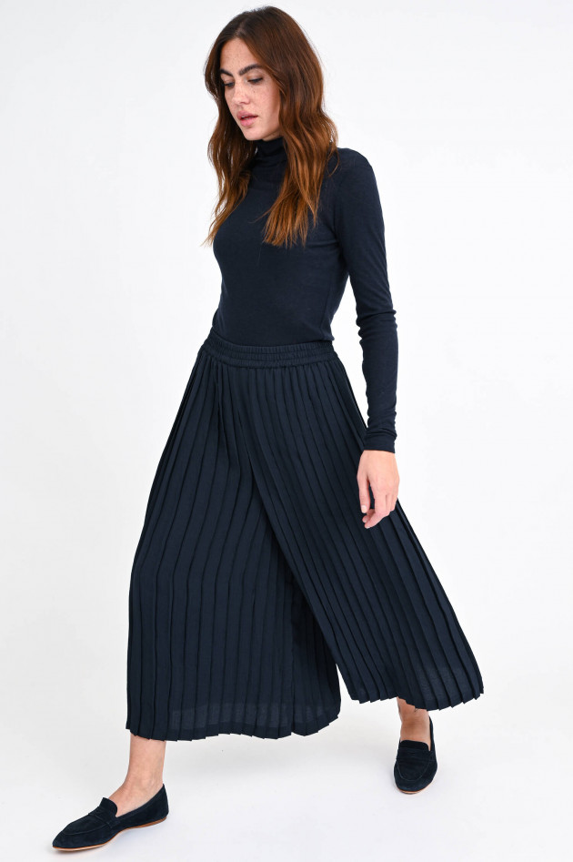 Closed Plissee-Coulotte ROSELY in Navy