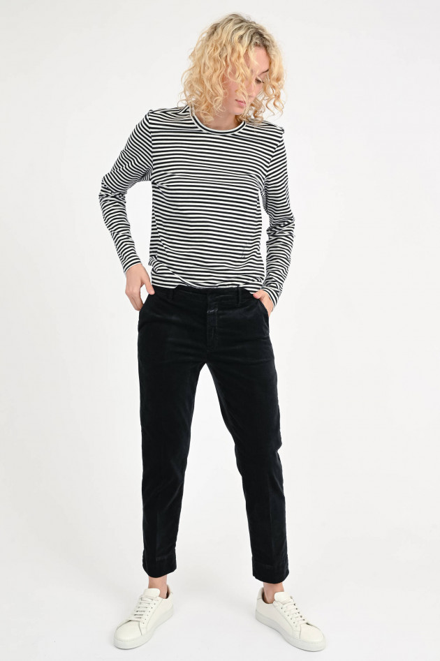 Closed Samthose SONETT in Schwarz