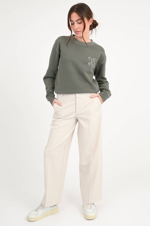 Closed  Wide-Leg Hose WRENNA in Stone Beige