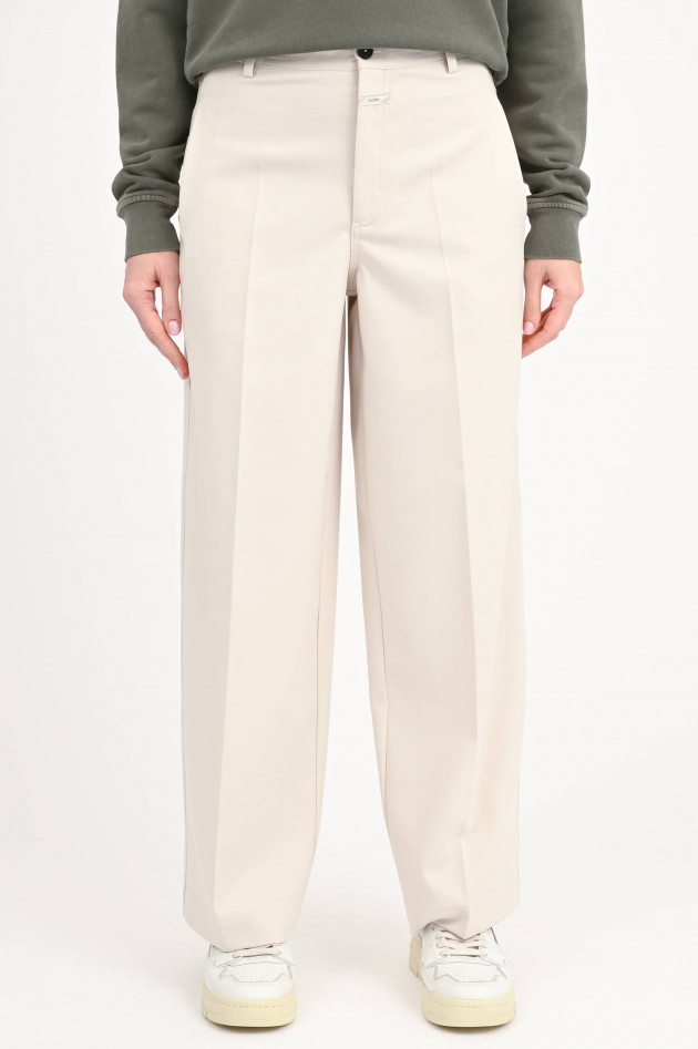Closed  Wide-Leg Hose WRENNA in Stone Beige