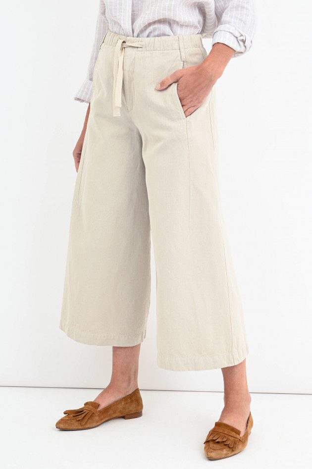 Closed Cropped Culotte ELEN in Natur