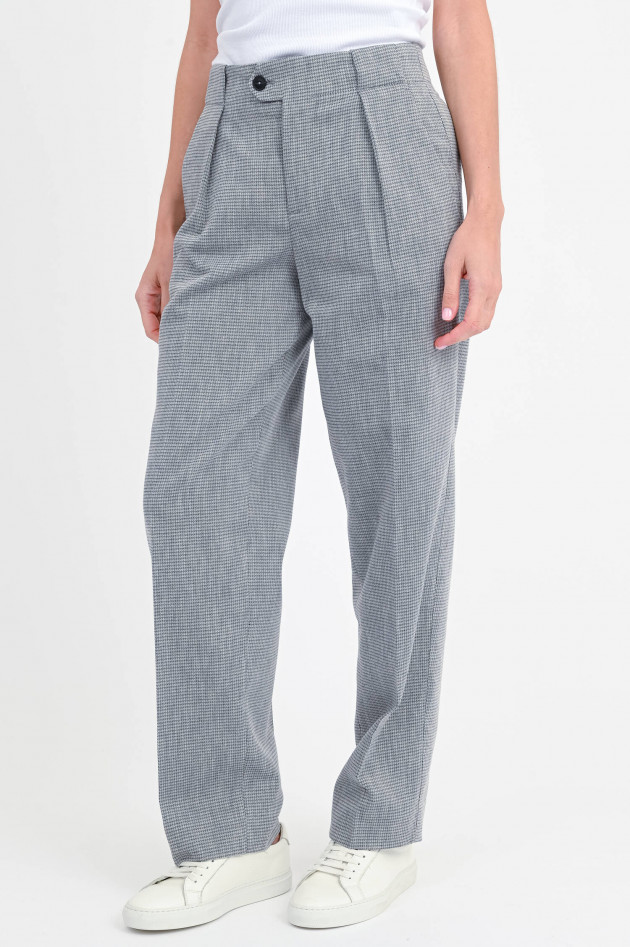 Closed Hahnentritt-Hose MAWSON in Grau/Creme