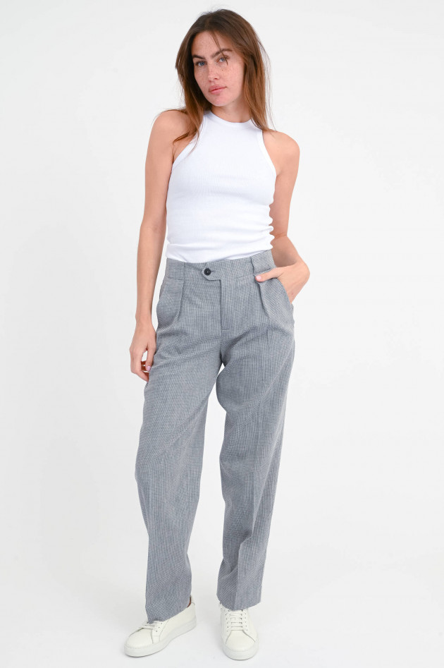 Closed Hahnentritt-Hose MAWSON in Grau/Creme