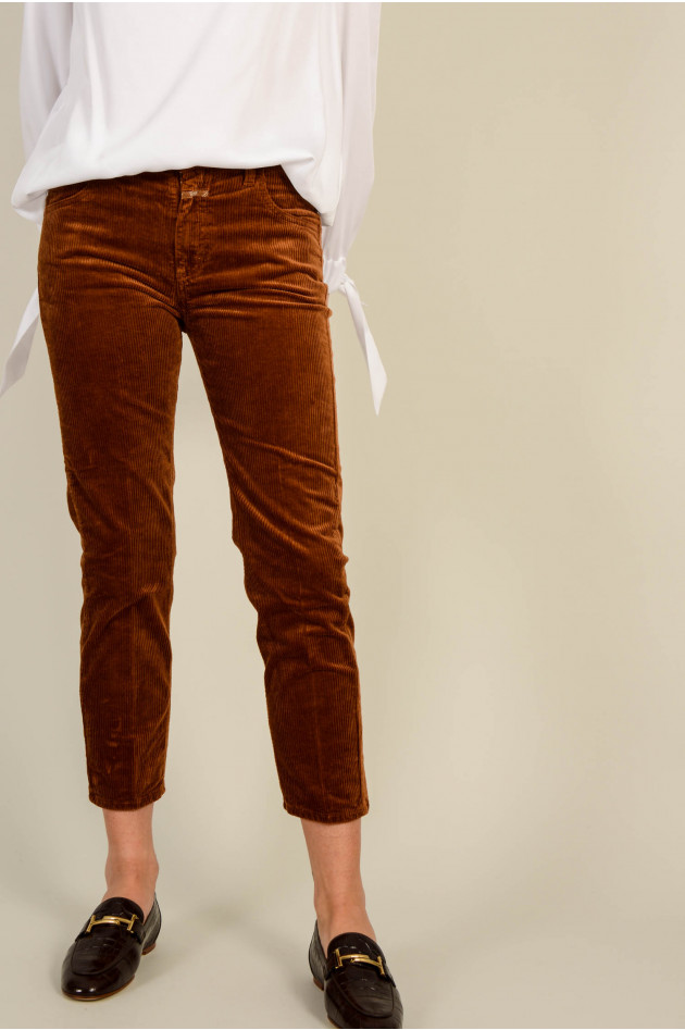 Closed Cordhose HEARTBREAKER in Cognac