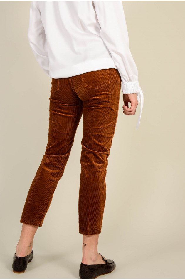 Closed Cordhose HEARTBREAKER in Cognac