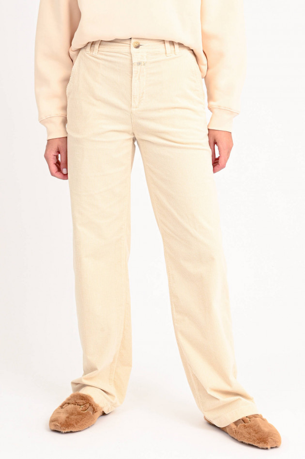 Closed Cordhose BRADEN aus Baumwolle in Creme