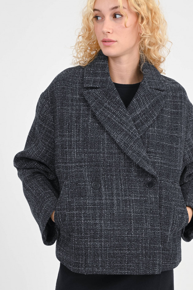 Closed Trenchjacke in Schwarz/Weiß
