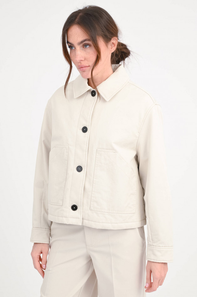 Closed Quillted Jacke in Stone Beige