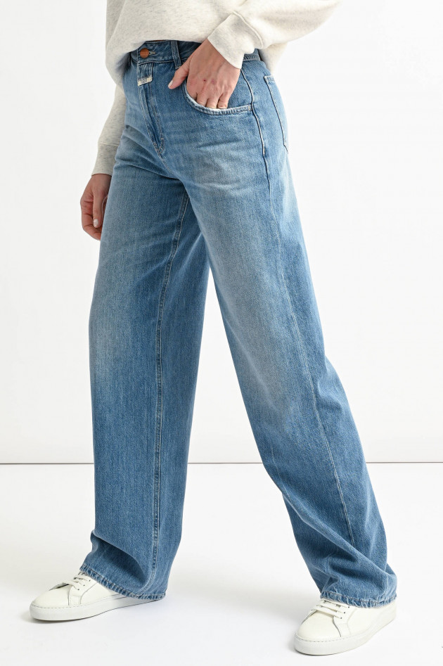 Closed Organic Jeans Culotte EDISON in Mittelblau