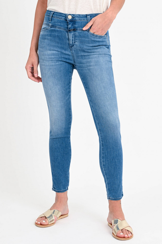 Closed X-Pocket-Jeans SKINNY PUSHER in Mittelblau