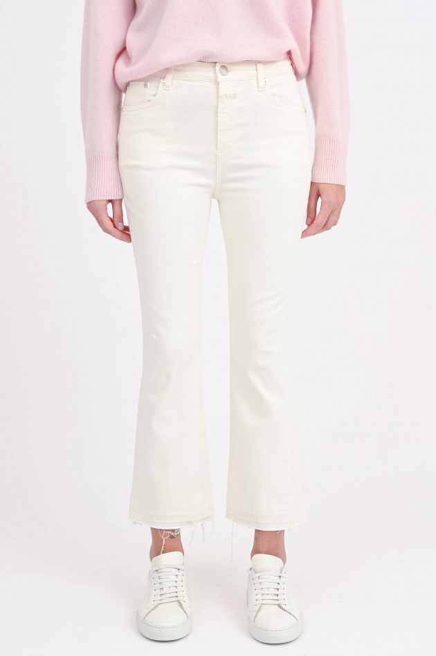 Closed Flared Jeans HI-SUN in Ivory