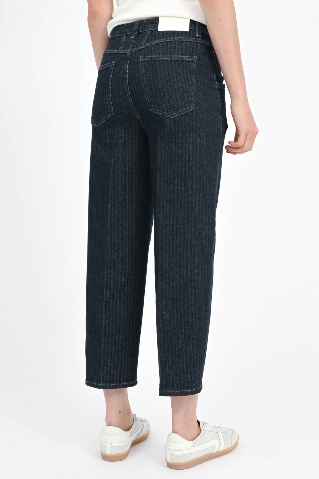 Closed Gestreifte Jeans STOVER-X in Dark Blue