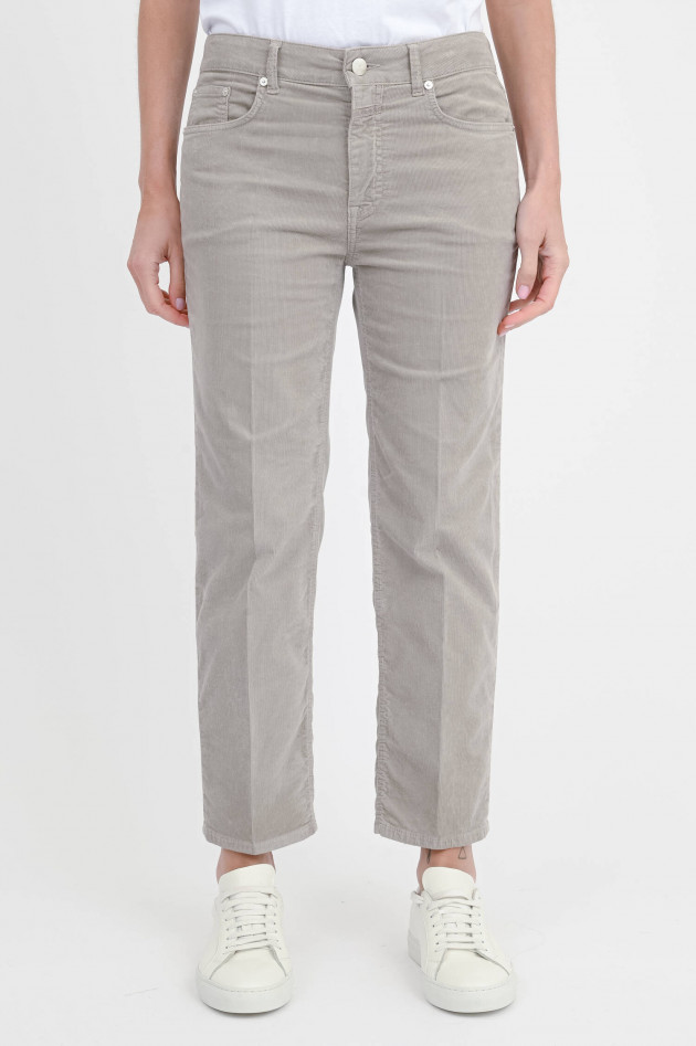Closed  Cordhose MILO in Mud Grey