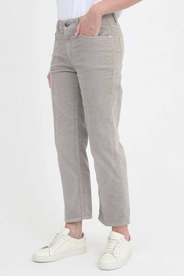 Closed  Cordhose MILO in Mud Grey