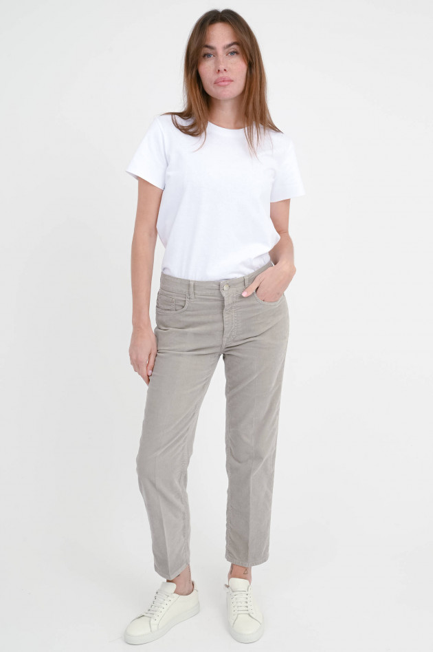 Closed  Cordhose MILO in Mud Grey