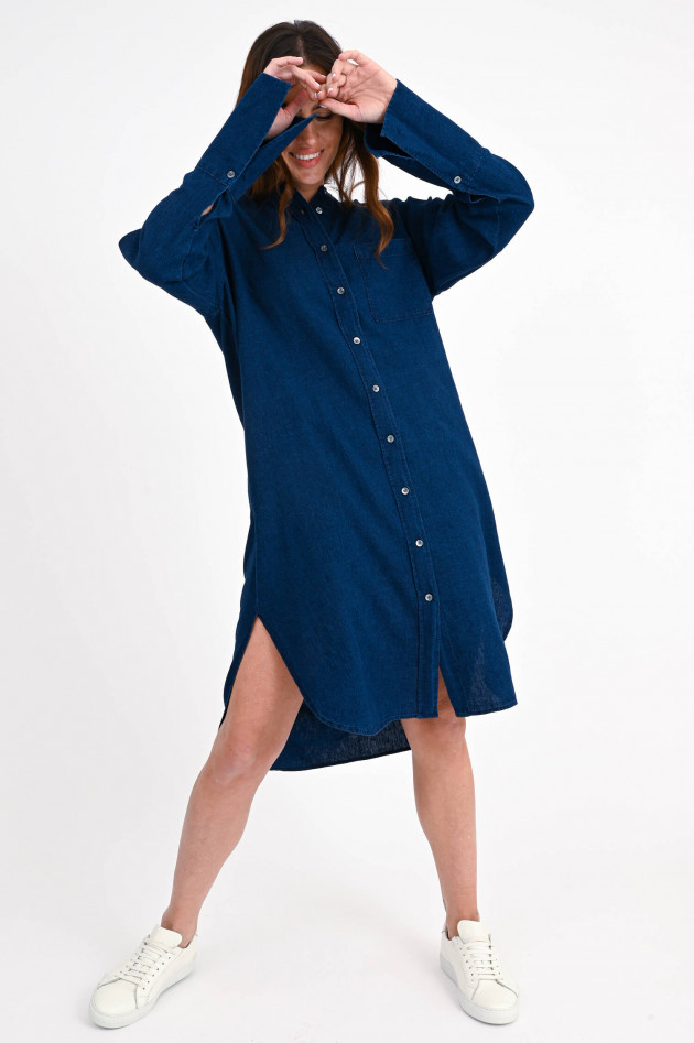 Closed Oversized Denim-Kleid in Dunkelblau