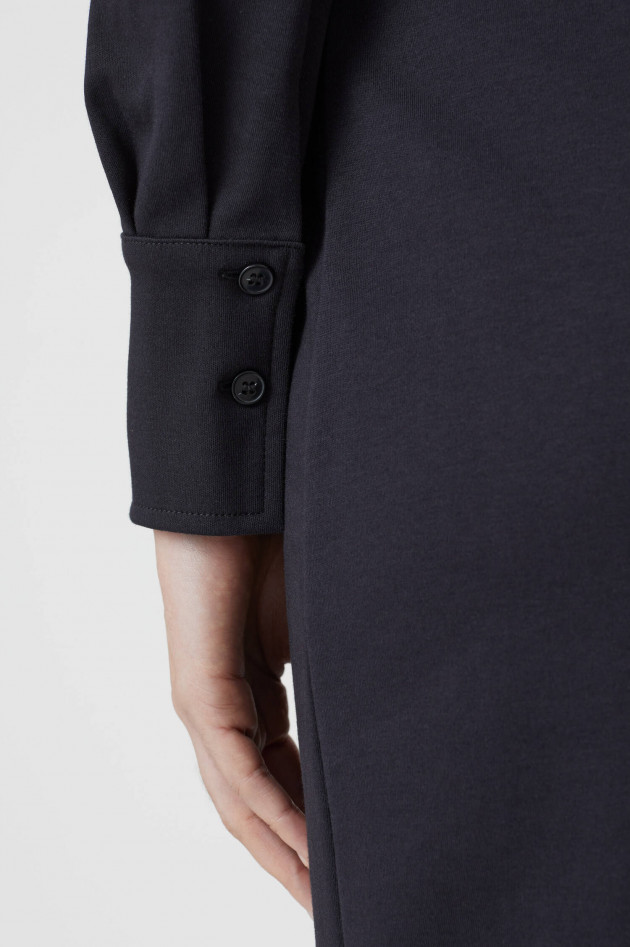 Closed Jersey Hemdblusenkleid in Schwarz