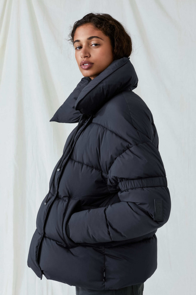 Closed Steppjacke MILVA mit Stehkragen in Navy