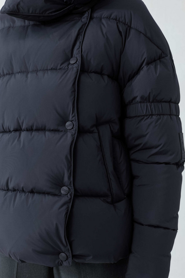 Closed Steppjacke MILVA mit Stehkragen in Navy