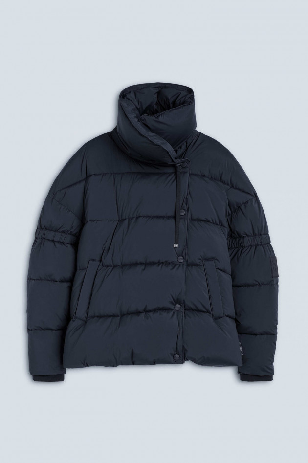 Closed Steppjacke MILVA mit Stehkragen in Navy