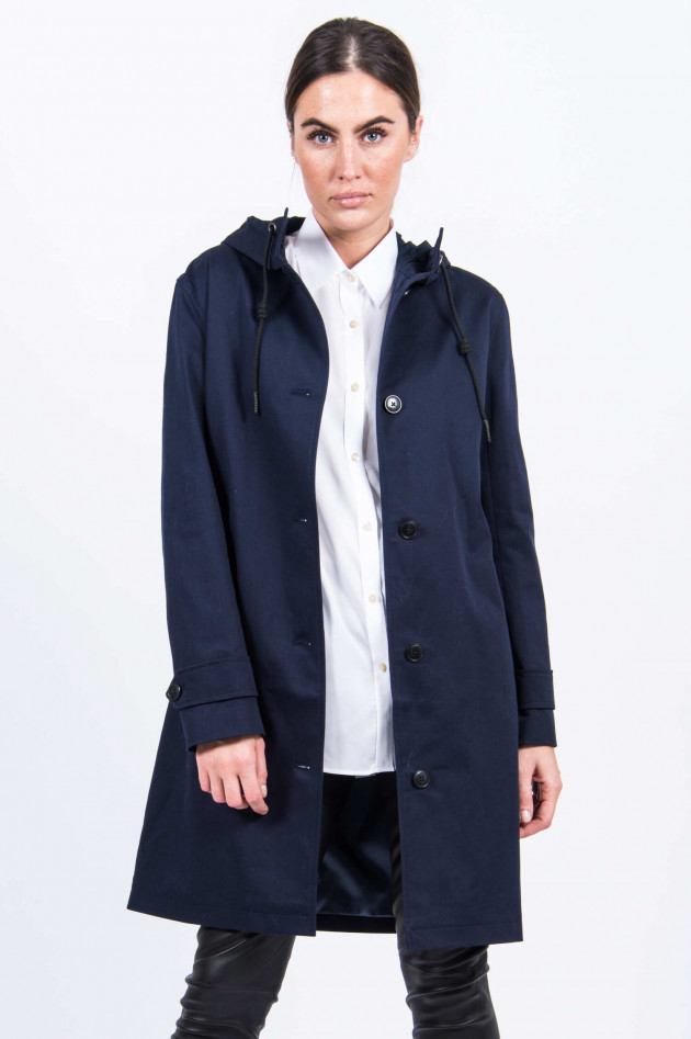 Closed Baumwoll-Parka in Midnight